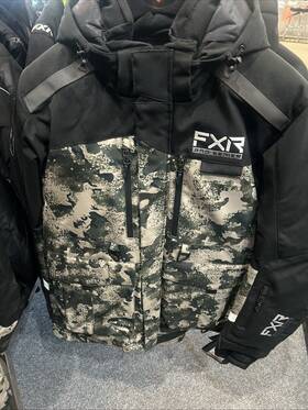 220041-1076 Fxr Racing Mens Expedition X Ice Pro Snow Jacket - Black/army Camo Snowmobile