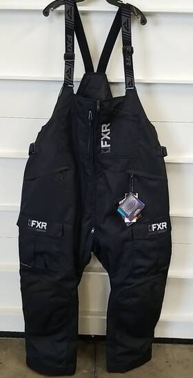 220135-1000-25 Fxr Mens Excursion Ice Pro F.a.s.t Snowmobile Bibs Black Size 4xl Fishing