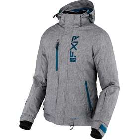 220202-0748-22 Fxr Womens Fresh Snowmobile Jacket Hydrx Thermal Flex Insulated Grey Linen/ocean