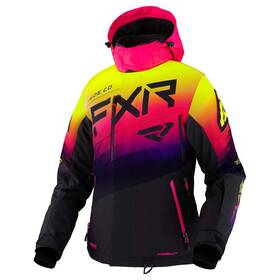 220224-1065-06 Fxr Womens Boost Fx Jacket Black/neon Fusion - 6