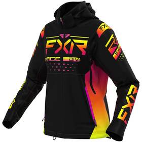 220233-1031-02 Fxr Womens Rrx Snowmobile Jacket Omni Stretch Thermal Dry Black/neon Fusion