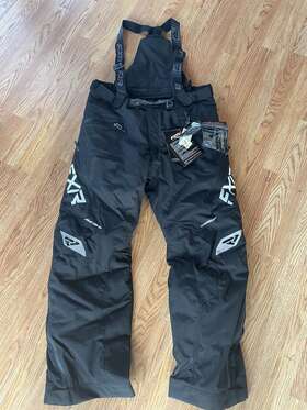 220325-1000-02 Fxr Womens Edge Acmt Snowmobile Pants Snowproof Thermal Insulated Bibs Size 12