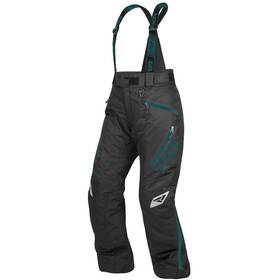 220325-1048-02 Fxr Womens Edge Snowmobile Pants Thermal Flex Insulated Black/ocean Snow Bibs