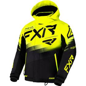 220406-1065-06 Fxr Child Boost Snowmobile Jacket Thermal Flex Insulated Knit Black/hi-vis