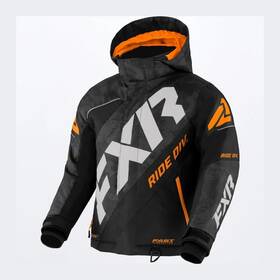 Fxr 220410-1205-02 Child Cx Jacket-black Camo/grey/orange-2