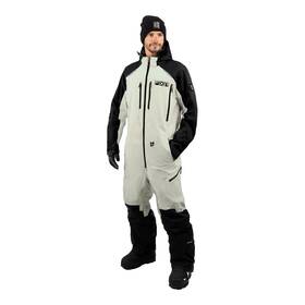 222829-0110-13 Fxr Mens Bone/black Ridge Lite Monosuit Snowproof Uninsulated Polyester Nylon