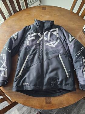 230026-1005-07 Fxr Mens Boost Fx 2-in-1 Snowmobile Jacket F.a.s.t. 3.0 Black/charcoal/grey