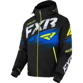 230026-1040-16 Fxr Open Box Mens Boost Fx Snowmobile Jacket Black/blue/hivis - Xl