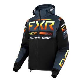 230035-0326-07 Fxr Mens Rrx Snowmobile Jacket Waterproof Thermal Ykk Warm Dark Steel/inferno