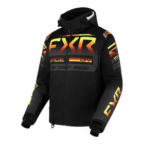 230035-1026-04 Fxr Mens Rrx Snowmobile Jacket Waterproof Thermal Winter Black/charcoal/inferno