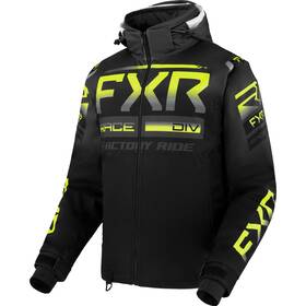 230035-1065-07 Fxr Mens Rrx Snowmobile Jacket Waterproof Thermal Winter Black/charcoal/hivis