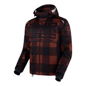 230035-3710-07 Fxr Mens Rrx Snowmobile Jacket Winter/waterproof Thermal Ykk Rust Plaid/black