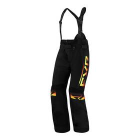 230119-1026-07 Fxr Mens Rrx Snowmobile Pants Hydrx Ykk Waterproof Black/inferno Snow Bibs
