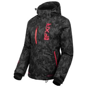 230202-0628-10 Fxr Open Box Womens Fresh Snowmobile Jacket Asphalt Fiber Razz Size 10