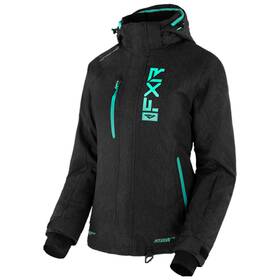 230202-1252-02 Fxr Womens Fresh Snowmobile Jacket Hydrx Thermal Flex Dry Black Heather/mint