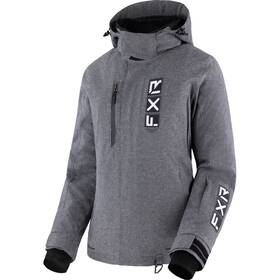 Fxr 230222-0710-12 Womens Evo Fx Snowmobile Jacket F.a.s.t. 3.0 Insulated Mid Grey Linen/black