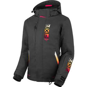 230222-0835-08 Fxr Womens Evo Fx Snowmobile Jacket F.a.s.t. 3.0 Insulated Asphalt/sunrise