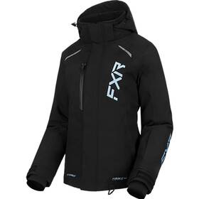230227-1043-14 Fxr Womens Pulse Snowmobile Jacket F.a.s.t. 3.0 Hydrx Pro Black/maui Blue