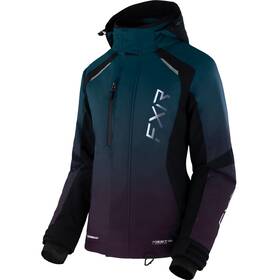 230227-4883-16 Fxr Womens Pulse Snowmobile Jacket F.a.s.t. 3.0 Hydrx Pro Ocean-plum Fade