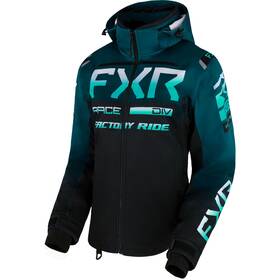 230233-1048-02 Fxr Womens Rrx Snowmobile Jacket Thermal Dry Winter Black/ocean/mint Fade