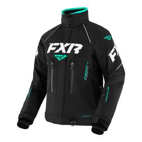 230235-1052-16 Fxr Womens Adrenaline Snowmobile Jacket Snowproof Vented Winter Black/ Mint