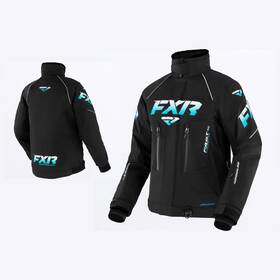 Fxr 230235-1053-06 Racing Womens Adrenaline F.a.s.t. Snowmobile Jacket -black/sky Blue Fade-6