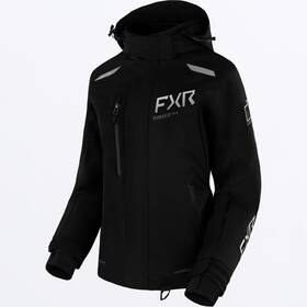 230246-1005-14 Fxr Womens Renegade Fx Snowmobile Jacket Black/lt Grey Size 14