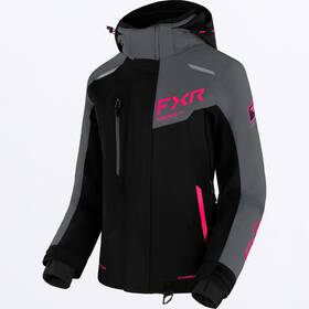 230246-1008-14-fba Fxr Open Box Womens Renegade Fx Snowmobile Jacket Black/charcoal/fuchsia - 14