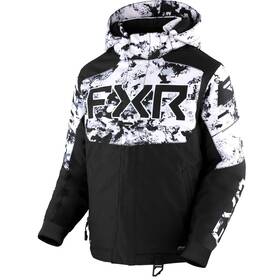 230402-1002 Fxr Snowmobile Child And Youth Helium Insulated Jacket - Black/white Camo