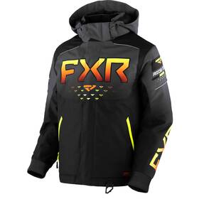 Fxr 230402-1026 Snowmobile Child And Youth Helium Insulated Jacket - Black/char/inferno