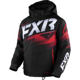 230406-1020 Fxr Snowmobile Child And Youth Boost Insulated Jacket - Black/red