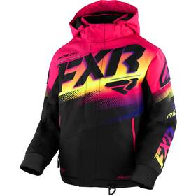230406-1066 Fxr Snowmobile Child And Youth Boost Insulated Jacket - Black/neon Fusion
