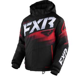 230407-1020-10 Fxr Youth Boost Snowmobile Jacket F.a.s.t. Hydrx Thermal Flex Black/red