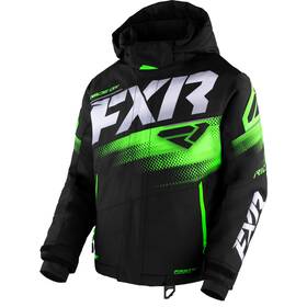 230407-1070-14 Fxr Youth Boost Snowmobile Jacket Winter Hydrx Thermal Insulated Ykk Black/lime