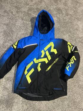 23040x-1065-xx Fxr Youth Child Kids Boys Boost Black/hi Vis Snow Jacket 8y Euc