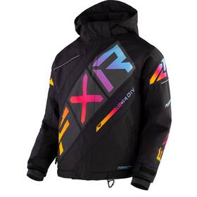 Fxr 230411-1053-16 Child Cx Snowmobile Jacket Hydrx Thermal Flex F.a.s.t. Black/spectrum