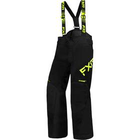 Fxr 230504-1065-02 Child Clutch Snowmobile Pants Insulated Waterproof Black/hivis Snow Bibs