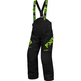 230504-1070 Fxr Snowmobile Child And Youth Clutch Insulated Pants - Black/lime