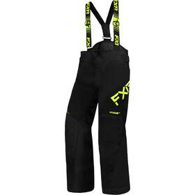 Fxr 230505-1065-14 Youth Clutch Snowmobile Pants Insulated Waterproof Black/hivis Snow Bibs