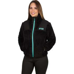 231202-1052-19 Fxr Open Box Womens Mantra Sherpa Snowmobile Jacket Black/mint Size Xxl