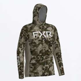 232094-7600-13 Fxr Open Box Mens Attack Air Upf Pullover Snowmobile Hoodie Army Camo - Large
