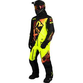 Fxr 232802-1026-16 Mens Cx Lite Snowmobile Monosuit Uninsulated Hydrx Pro Black/inferno