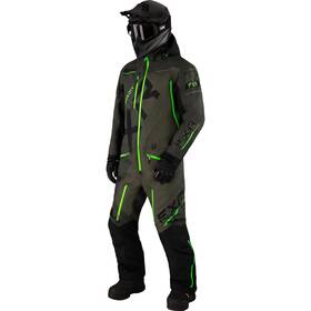Fxr 232803-7870-10 Mens Cx F.a.s.t. Insulated Snowmobile Monosuit Hydrx Pro Dark Olive/lime