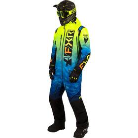 232836-4066-19 Fxr Mens Helium Insulated Snowmobile Monosuit Hydrx Pro Blue-hivis Fade/inferno