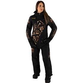 232941-1061-12 Fxr Womens Cx F.a.s.t. Insulated Snowmobile Monosuit Hydrx Pro Black/cheetah