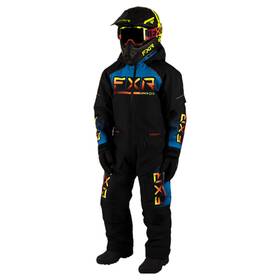 233006-1040-06 Fxr Child Recruit Snowmobile Monosuit Black/blue/inferno F.a.s.t. 3.0 Hydrx