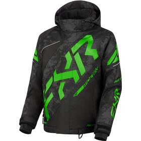 240410-1270-04 Fxr Child Cx Snowmobile Jacket F.a.s.t. 3.0 Hydrx Thermal Flex Black Camo/lime