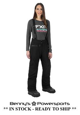 241060-1000 Fxr Womens Vertical Pro Insulated Softshell Pants Bibs Winter Snow Waterproof