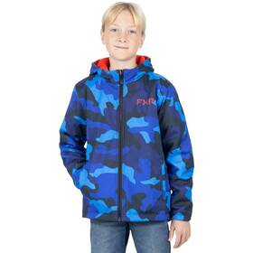 242202-4120-10 Fxr Youth Ride Reversible Jacket - Blue Camo/red Medium