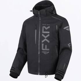 260026-1010-10 Fxr New Snowmobile Jacket Mens Helium X 2in1 Black Ops Size Md #260026-1010-10